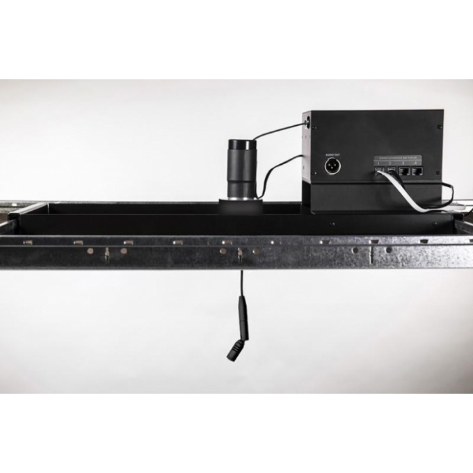 Потолочная, моторизированная система с кардиоидным, конденсаторным микрофоном С3 (Slave), черный цвет CLOCKAUDIO CCRM-4000-SL-RF