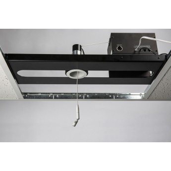 Потолочная, моторизированная система с кардиоидным, конденсаторным микрофоном С3 (Master) и системой управления, белый цвет CLOCKAUDIO CCRM-4000W-M-RF